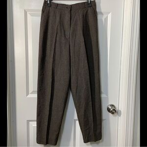 Jaclyn Smith vintage women’s Dark Brown Dress Pants high waist size 6